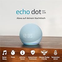 Echo Dot (5. Gen, 2022) - Graublau + Amazon Music Unlimited (4 Monate gratis, danach kostenpflichtig)