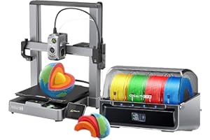 COMGROW Creality Hi Combo Impresora 3D,Impresora 3D Multicolor con CFS,500 mm/s de Alta Velocidad,nivelación automática,Lectura automática del filamento (Hi Combo)