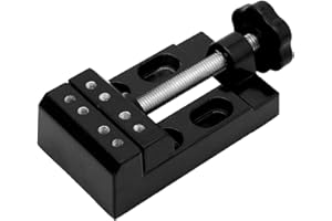 KOAHDE Mini Morsa Apertura Parallela,Morsa Piatta da Banco con Morsetto da Tavolo,Morsa Nucleare per Gioielli,Mini Morsetto Piatto da Banco Morsa,Mini Morsa da Banco a Mascella,Regolabile