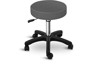 ‎PHYSA WELLNESS & LIFESTYLE Physa Rollhocker Arbeitshocker mit Rollen Drehhocker Aversa Grey (grau, höhenverstellbar, max. 150 kg)