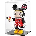 Bozsky Acrylic Display for Organizing Collectibles Clear Box Display Action Figures Home Storage Mini Toys Gifts for Lover, Dust-Free, Clear Display Box (Black+Clear, 10X10X15Cm: 4X4X6 inch)