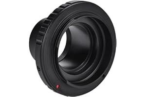Vbestlife Anillo Adaptador de telescopio, Anillo en T Profesional Duradero para cámaras Nikon M42 T2-Moun a Anillo Adaptador de Lente de telescopio Ocular de 1,25 Pulgadas