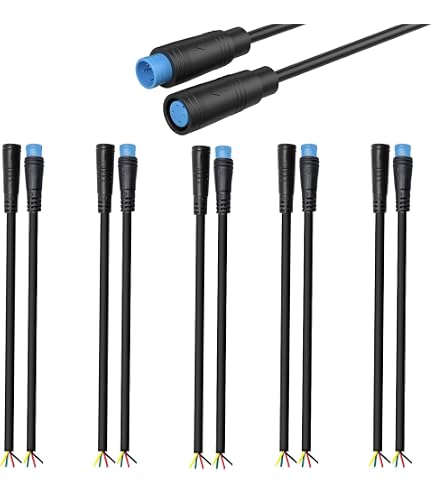 Varstrom Câble Extension 5 Broches 56cm Étanche Pour Vélo Électrique - Femelle Mâle