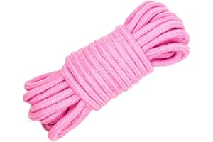 Wolike 10 Meters Long Ropes 7mm Thickness,Camping Rope,Garden, Boating, Pets,Climbing rope,Multi Purpose Utility Ropes (Pink, 10)