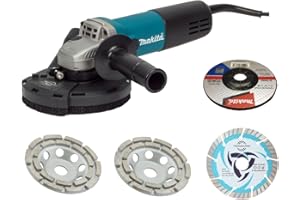 Makita/Trongaard - Betonschleifer/Sanierungsfräse/Winkelschleifer-Set 125mm 840W