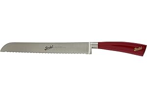 Berkel KEL1BR22SRBBL Elegance Couteau à pain en acier inoxydable Rouge 22 cm