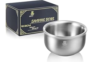GRUTTI Premium Coppa per Rasatura 12.5cm - 3 Strati di Acciaio Inox - Facile Schiuma & Isolamento Termico