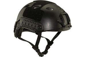 QMFIVE Tactical veloce Casco con occhiali Military Tactical Helmet CS Airsoft SWAT Paintball della base di Casco Protettivo