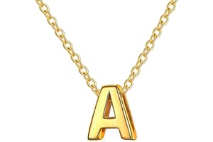 Only faith Collar para mujer con letra inicial Acero inoxidable Colgantes con letras bisutería barata sobre con mensaje original Amigos Novios