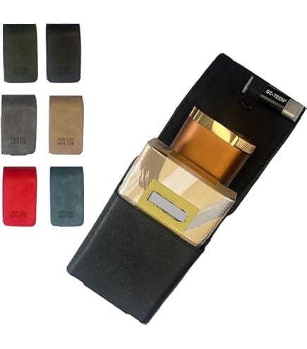 Custodia In Pelle PU Per Glo Hyper X2 Air - Antiurto, Impermeabile, Con Moschettone, Colore Rosso - Foto 2