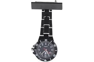 IBASENICE Infirmière Montre Silicone Médecin Clip sur Badge Lumineux Montre Fob Montre de Poche Médicale Professionnelle pour Hommes Femmes