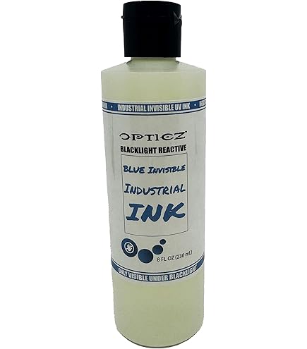 Opticz All Purpose Invisible Blue UV Blacklight Reactive Ink (2