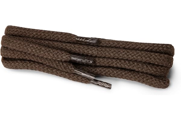 Kaps Lacets ronds, lacets durables 100% coton de haute qualité, fabriqués en Europe, 1 paire, plusieurs couleurs et longueurs