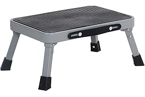 HuaCan Klapphocker Faltbarer Tritthocker 1 Stufe Kunststoff Fußhocker Patentierbar Tragbar Mit Tragegriff für Erwachsene und Kinder in Küche Haus und Büro