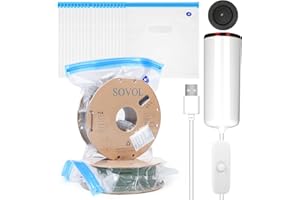 Sovol 3D Filament Vacuum Storage Bag with USB Pump, Reusable Filament Moisture Proof Dry Vacuum Sealed Bag, 30 x 34 cm, Pack of 20