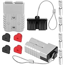 WMYCONGCONG 120A Battery Quick Disconnect Connector Plug Kit For Trailer Winch Connector Grey