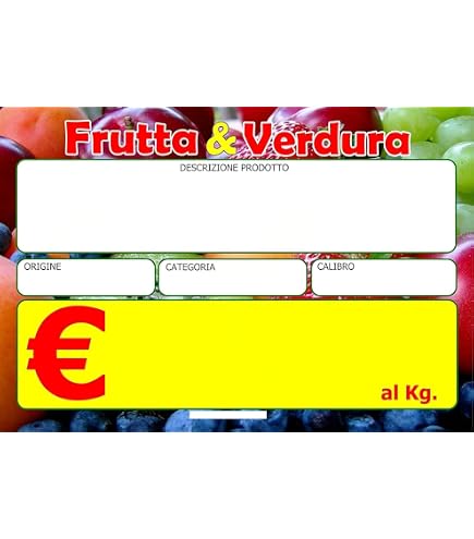Etichette adesive prezzi segnaprezzo per Distributori Tabacchi Bar sigarette