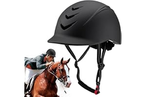 COMEBACHOME Horse Riding Helmet for Adults, Adjustable Equestrian Helmet Soft Padding Horse Riding Hat Equestrian Riding Helmets(58-62cm)