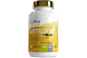 LIFE PRO NUTRITION Life Pro Artilife pro Glucosamina 90 Vcaps | Mejora el Rendimiento Articular | Con Glucosamina, Condroitina y Boswellia