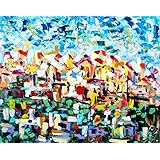 Ölgemälde auf Leinwand, moderne abstrakte Kunst, ursprünglich signiert, modernes Design, Malerei, moderne Gemälde Acrylic auf Leinwand, Malerei, einzigartig, abstrakt, handgemalt Aria di Casa 100x80cm