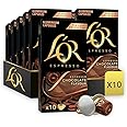 L'OR Espresso Chocolate Flavour Coffee Pods X10 (Pack of 10, Total 100 Capsules)