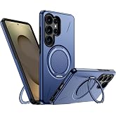 Rongep [Mag-Forge] Samsung Galaxy S25 Ultra i&ccedil;in Kılıf 360&deg; D&ouml;nebilen Standlı [MagSafe ile Uyumlu] S25 Ultra Koruyucu G&uuml;&ccedil;l&uuml; M