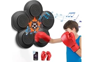 TOKNAMI Music Boxing Machine,Smart Bluetooth Connection Boxing Machine,with Boxing Gloves for Adults and Kids,Boxing Game for Family Exercise