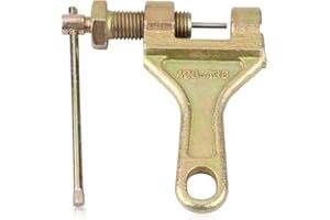 KIMISS Rompecabezas de cadena de motocicleta, Moto ATV Retirador de cadena Accionador Splitter Cutter Link Herramienta de reparación Herramienta de cadena para motocicleta 3.2 mm Diámetro grueso