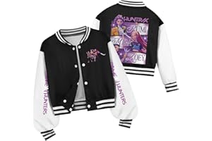 YIDYFA Fille Garçon Kpop D-Demon H-Hunters Veste Enfants Mode Filles Mignon Sweat À Manches Longues Hauts Décontractés Hoodie