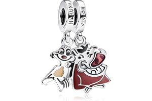 H.ZHENYUE Ciondolo Argento Sterling 925 Animals Donkey Bear Mouse Robot Charm Bead con Zirconia Cubica,Compatibile con Bracciale e Collane Europei,per la festa della mamma,compleanno,regalo di Natale