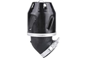 ‎FYDUN Motorrad Luftfilter, Akozon 35mm Aluminiumlegierung Luftfilterreiniger Universal Cleaner Einlass für Motorrad Roller ATV Dirt Bike(Schwarz)