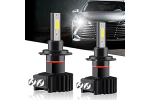 Chemini Lampadina H7 LED 60W 12000LM per Auto Abbaglianti/Anabbaglianti Sostituire per Lampada Fari Alogena o Luci Allo Xeno 6500K Bianco