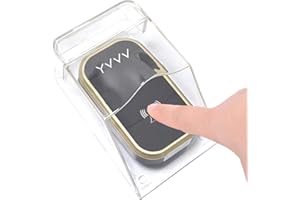 YVVV Cubierta impermeable transparente para timbre de puerta inalámbrico, la Lluvia y la Nieve y Compatible con Transmisores Caja Resistente para Timbre de Puerta Exterior