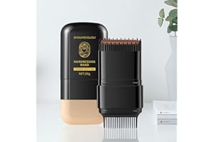 PUASOK Marrone Matita per Tintura dei Capelli,Stick Capell,Pennello Tinta Capelli,Purezza Hair Concealer, Pennello per Tinta Capelli, Instant Retouch Capelli,Colore dell'Attaccatura,Coprire i Capelli Grigi
