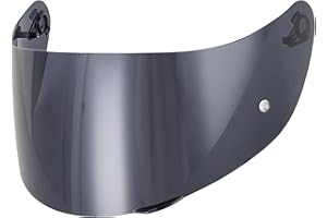 Everalo Visiere Compatible avec Agv K1 - K1s - K3sv - K5 - K55 - S4sv - Stealth SV - Strada - Skyline - Horizon - Compact - Numo - Numo Evo - Visière Gt2 Casque - Pinlock Ready (Noire 80%)