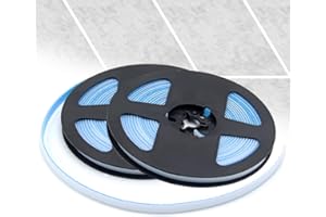 Rebanky 2 samoprzylepne listwy ozdobne, białe płytki ceramiczne, taśma klejąca, listwy drzwiowe, 6 m x 7,5 mm, listwy ścienne, dekoracyjne listwy ozdobne, do podłogi, ściany, narożników