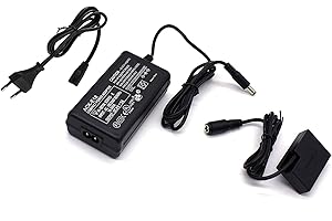 Aiivioll ACK-E18 zestaw zasilaczy, zamiennik DR-E18 DC łącznik ładowarka zestaw kompatybilny z aparatami EOS Rebel T6i T6s SL2 SL3 T7i 750D760D200D Kiss X8i 8000D (zastępuje baterię LP-E17)