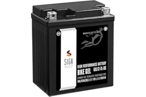 SIGA IMPULSIVE DYNAMIK SIGA GEL Motorradbatterie 12V 7Ah 170A/EN Gel Batterie YTX7L-BS Gel12-7L-BS YTX7L-4 YTX7L-BS CTX7L-BS GTX7L-BS ETX-7L-BS 50614LF