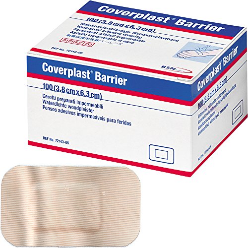 Coverplast Waterproof Plasters - 6.3 x 3.8 cm (Pack of 100)