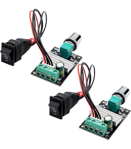 Regolatore Di Velocità 12v Regolatore Di Velocità Motore DC PWM 6V-24V 3A 80W - Reversibile E Regolabile Controllo Motori - Foto 11