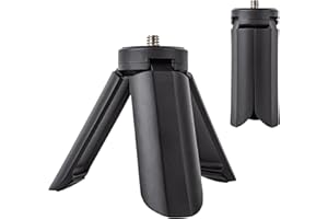 MUZIRI KINOKOO Fuji Instax Mini Tripod with 1/4 Inch Screw - Compatible for Fuji PAL/EVO/70/LOMO Instant Camera - Portable Camera Tripod with Slip Resistant Rubber Footpads - Black