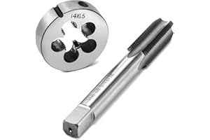 QWORK® Gewindebohrer M14x1.5mm, Gewindebohrer und Schneideisen Set