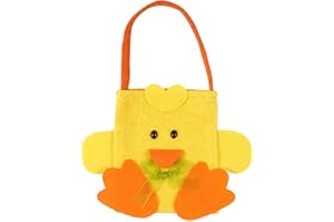 Widdle Gifts Ltd Easter Baskets, Buckets, Accessories - Felt Bag/Yellow Chick 1144