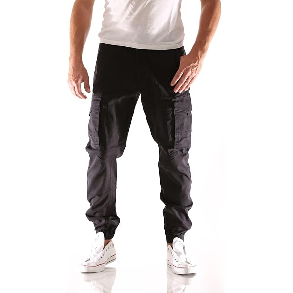JACK & JONES Jpstbill Jjknockout Cargo Ln Styd Pantaloni, Asfalto, 32W x 32L Uomo