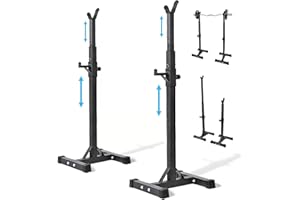 wuuhoo® Supporto per bilanciere Ramon - rastrelliera per bilancieri fino a 300kg, porta pesi regolabile in altezza, il rack per bilancieri per il tuo bilanciere con pesi - attrezzatura fitness