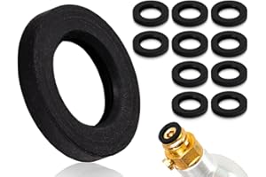 Emezddo 10 piezas de repuestos de anillos de sellado,sello de repuesto,junta tórica de sello,compatible con Sodastream máquina de refrescos,compatible con Cystal máquina de refrescos(negro)