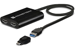 SoNNeT Adattatore Dual 4K 60Hz HDMI 2.0 per Mac M1, M2 e M3 - USB3-DHDMI