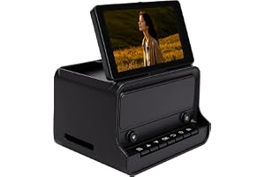 Bewinner Filmscanner, 5 Zoll LCD für 135, 126, 110, Super 8 | Negativ-Dia-Digitalisierer, 