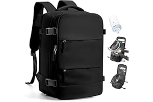 SZLX Mochila al Vacio con Bomba Mochila Viaje Cabina Avion 40x30x20 Ryanair Vueling Wizzair Equipaje de Mano 40x30x20 Mochila Viaje 40x20x25 Maletas Cabina 45x36x20 Easyjet para Portatil Mujer Hombre