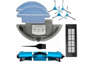 REYEE 1 Tanque de Agua + 2 paño de fregona + 4 Cepillo Lateral + 1 Cepillo Principal +1 Filtrar +1 Pincel para Cecotec Conga Serie 3090 Robot Aspirador Repuestos para Tanque de Agua